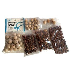 Make A Necklace Wood Bead Set Variety Pack Craft Supplies